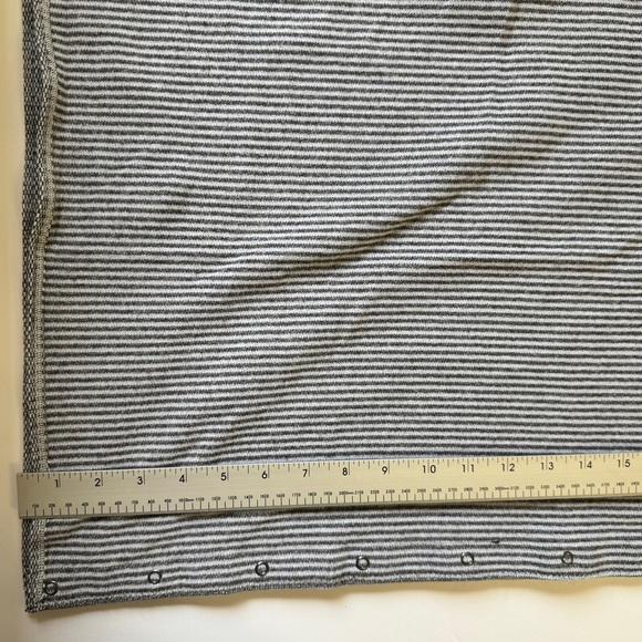 Lululemon Vinyasa Infinity Scarf Rulu Mini Check Pique White Heathered Black OS - Picture 6 of 8